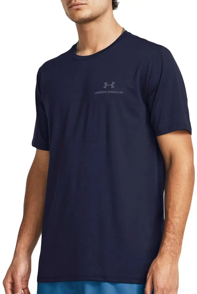 Under Armour Vanish Energy SS Shirt Heren - L - Donkerblauw