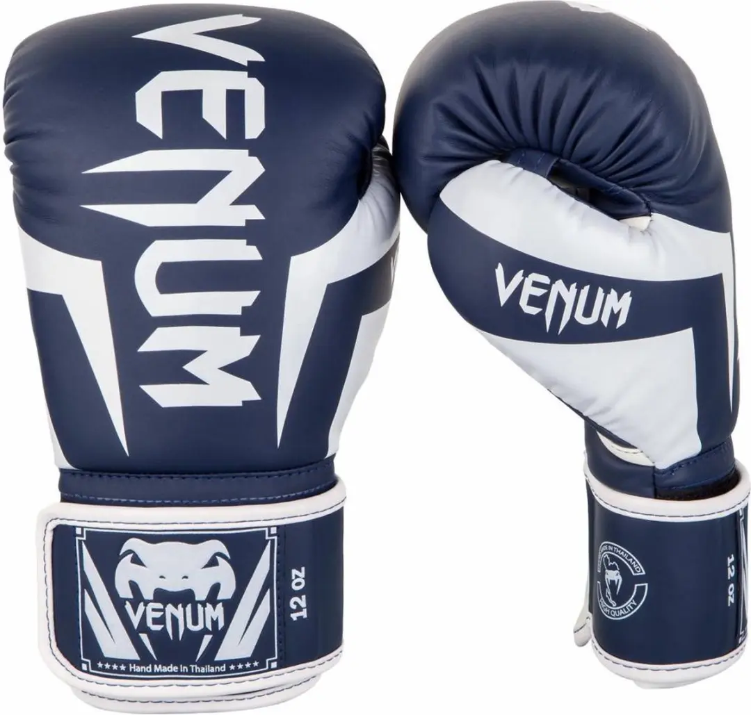 Venum Elite Bokshandschoenen 10 OZ - Navy/Wit - afbeelding 6 van 6