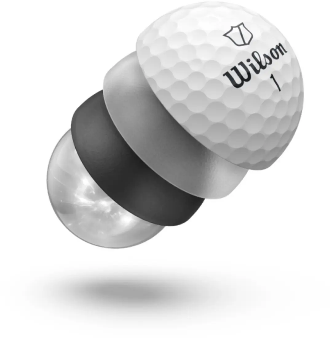 Wilson Staff Model Golfballen 2024 - Geel - 12 Stuks
