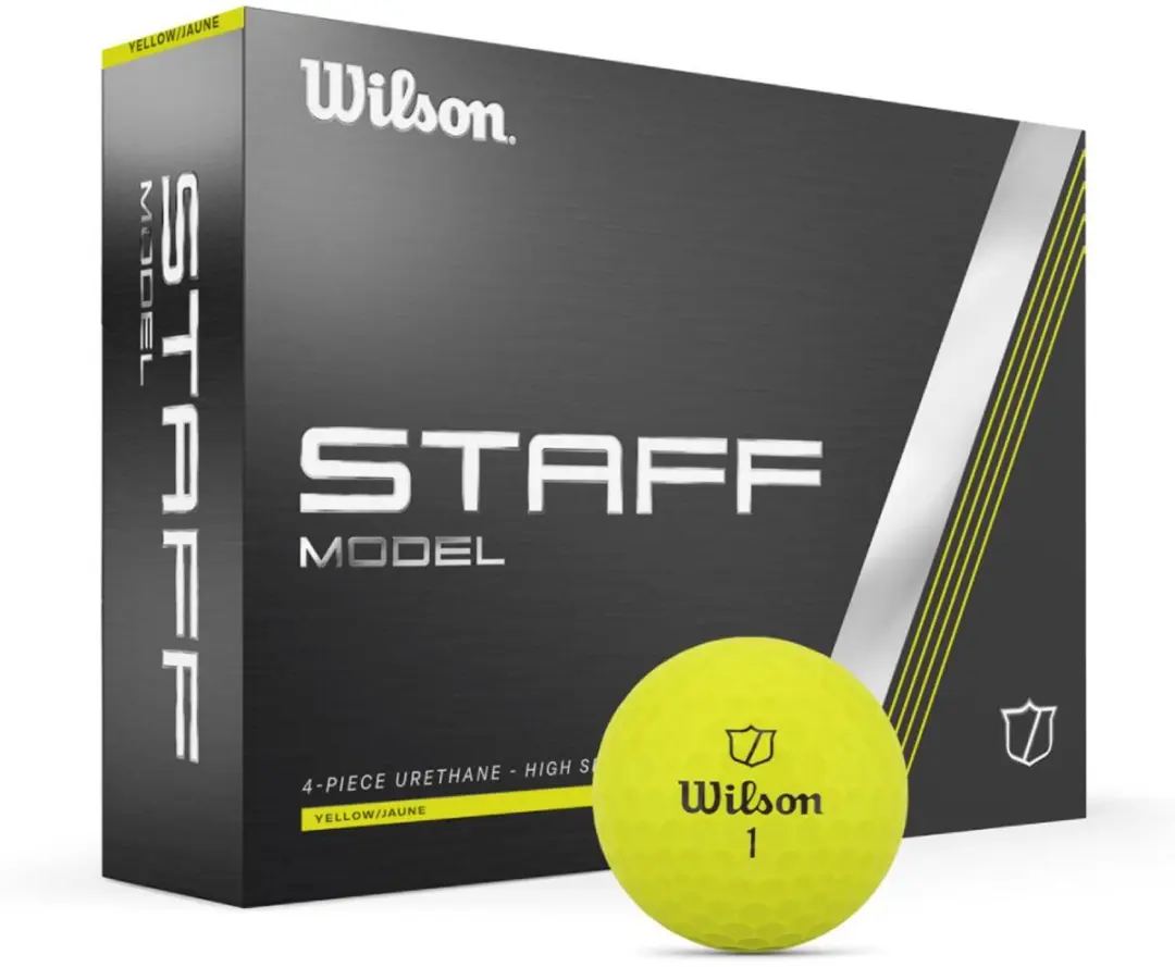 Wilson Staff Model Golfballen 2024 - Geel - 12 Stuks