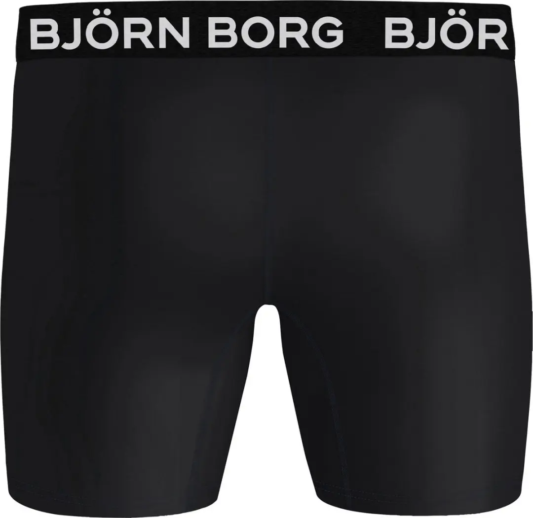 Björn Borg Performance Boxershorts Heren - XS - 2 Stuks - Zwart/Wit