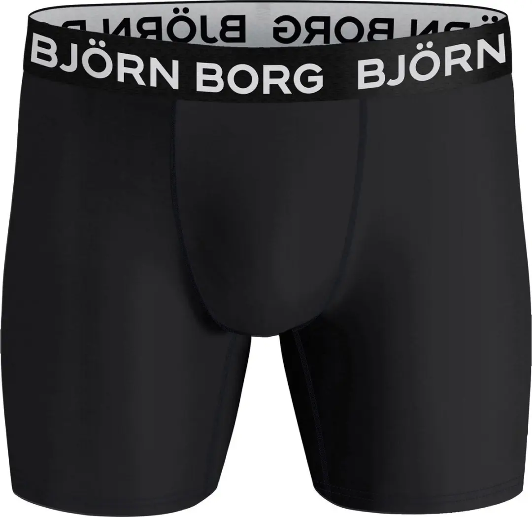 Björn Borg Performance Boxershorts Heren - XS - 2 Stuks - Zwart/Wit