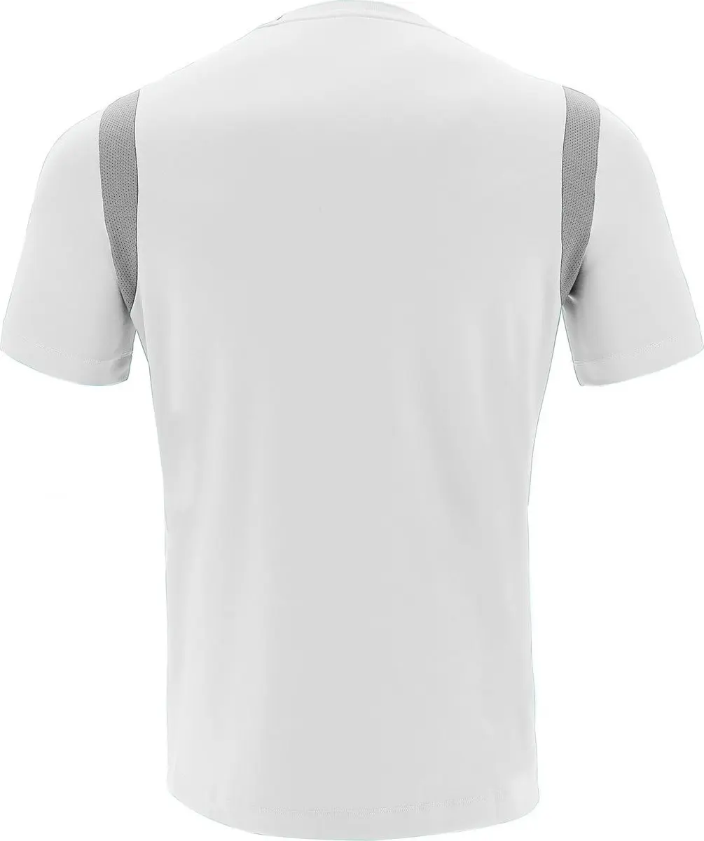 Macron Rodders Shirt Korte Mouw Kinderen 122/128 - Wit/Zilver