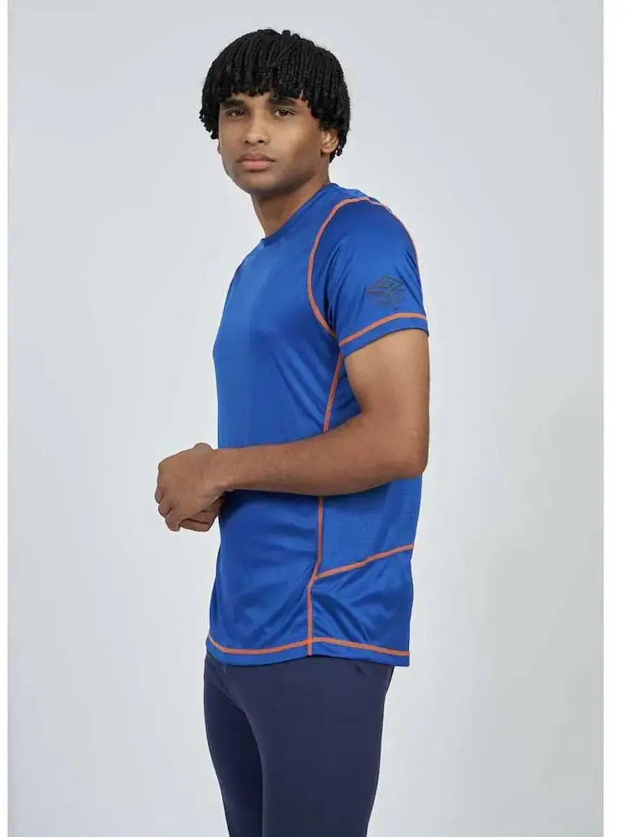 Umbro Pro Training T-shirt - Deep Surf/Vermillion Orange - XL