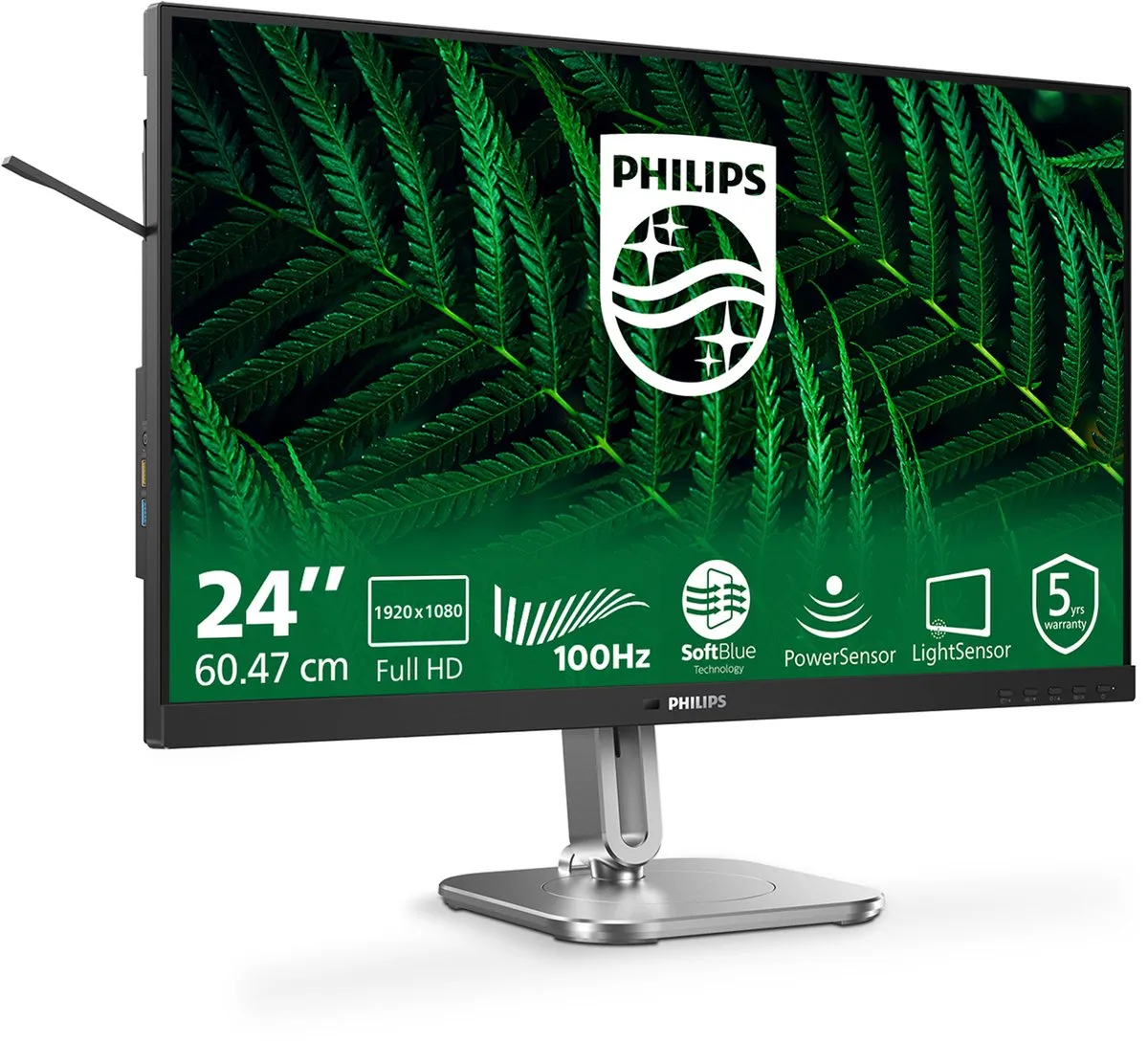 Philips 24B2G5200/00 Monitor 23.8" Full HD - Antraciet - afbeelding 6 van 6