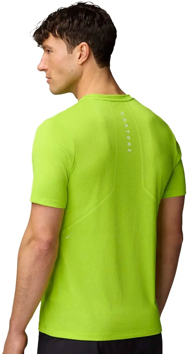 Castore CMD30841 T-shirt - M - Acid Lime/Reflecterend Wit