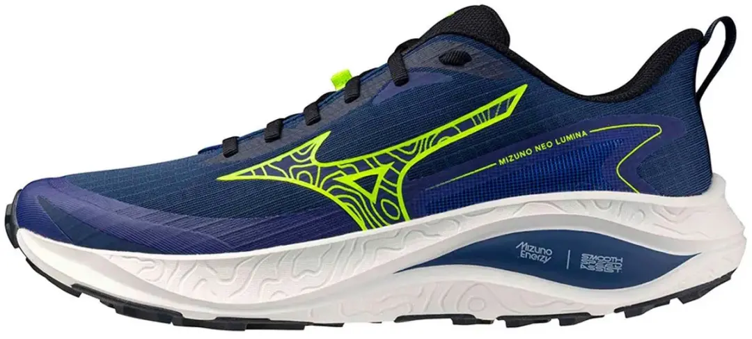 Mizuno Neo Lumina Trailschoenen - 45 - Blauw Geel Wit