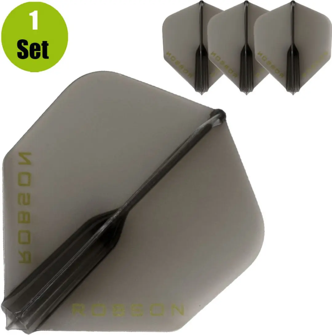 Bull's Robson Plus Dart Flights - Zwart - 3 Stuks