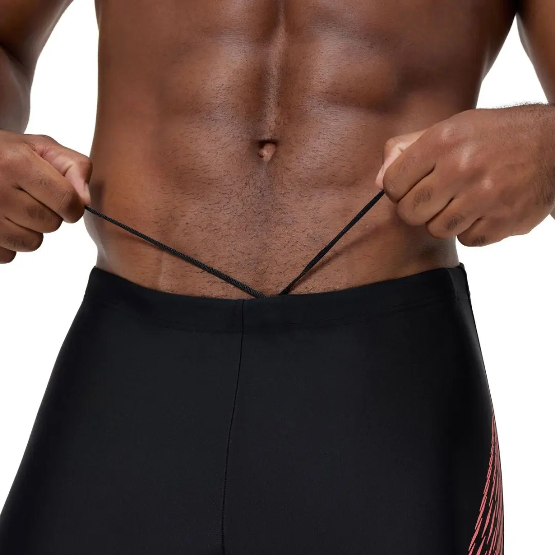 Speedo Eco Medley Logo Jammer Heren XXL - Zwart/Koraalrood