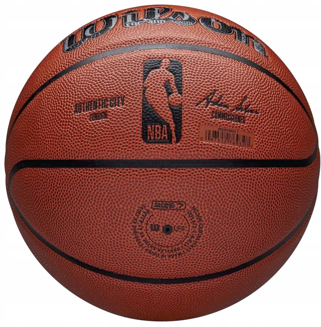 Wilson NBA Authentic City London Basketbal Maat 7 - Oranje