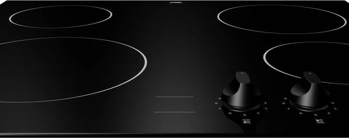 Etna KC160ZT Keramische Inbouwkookplaat - 4 Zones - Zwart