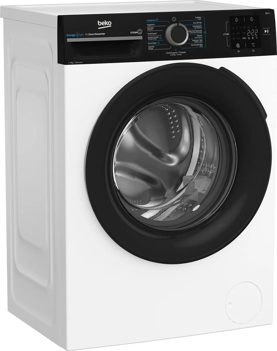 Beko BM3WFU3741B Wasmachine Voorlader 7kg 1351 RPM - Wit - afbeelding 6 van 6