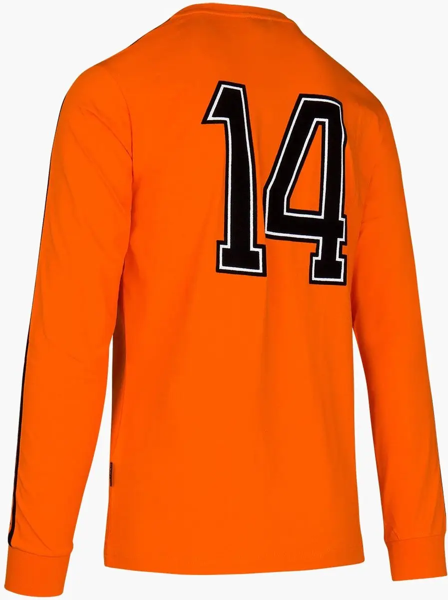 Cruyff World Cup 1974 Home LS T-shirt - Royal - Oranje - Maat 128