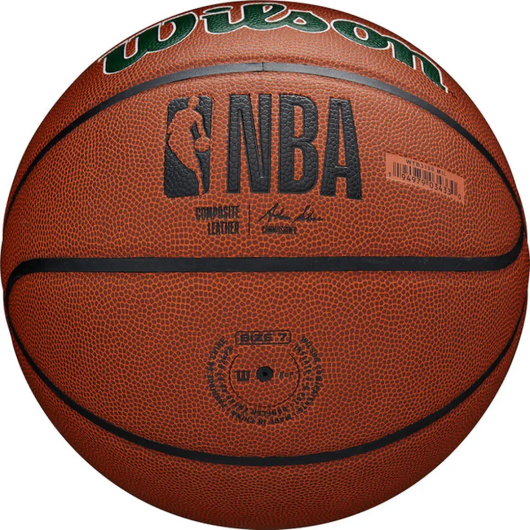 Wilson NBA Team Alliance Milwaukee Bucks Basketbal - 7 - Groen