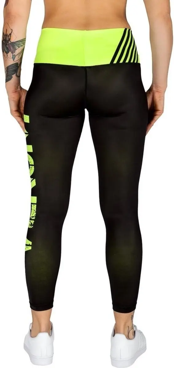 Venum Dames Power Sport Legging - L - Zwart/Neo Geel