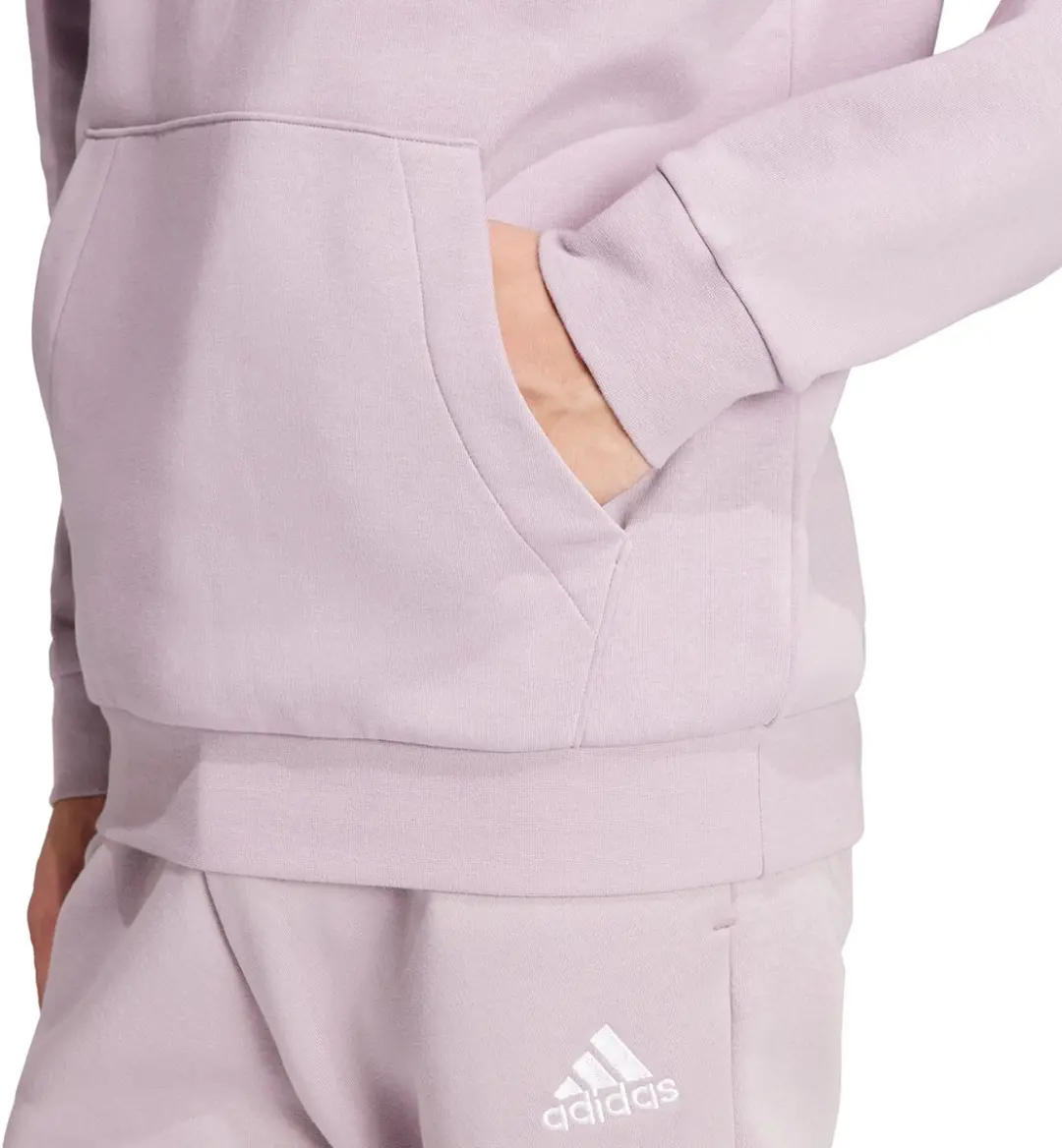 adidas Essentials Fleece Hoodie Heren - Paars L