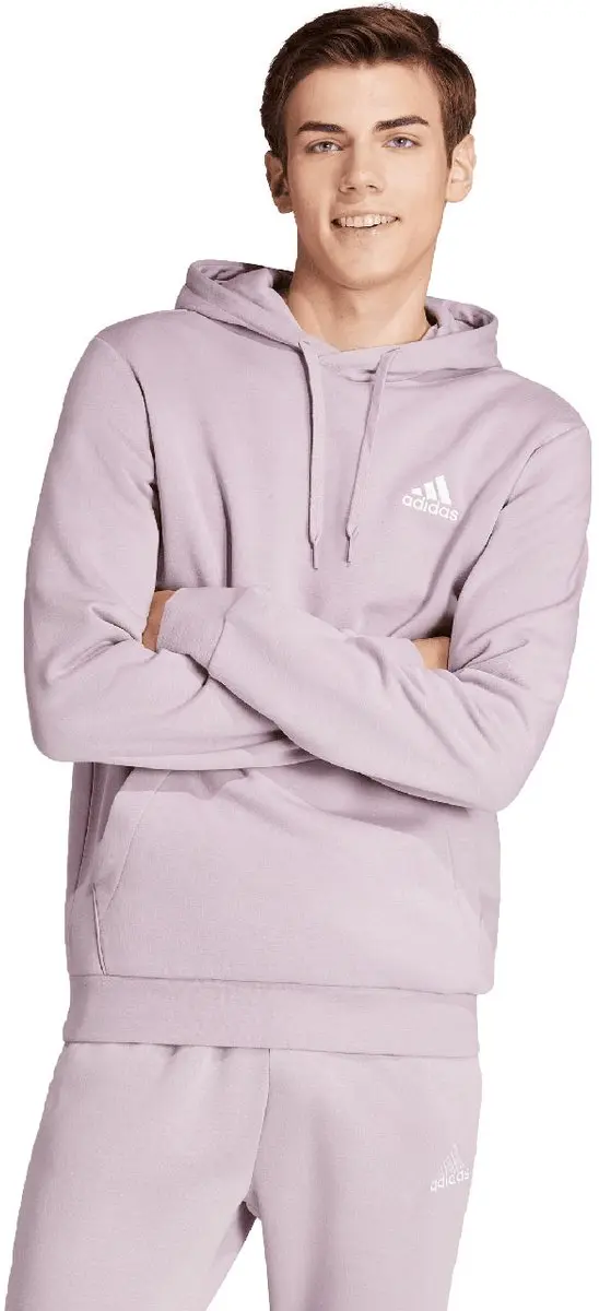 adidas Essentials Fleece Hoodie Heren - Paars L