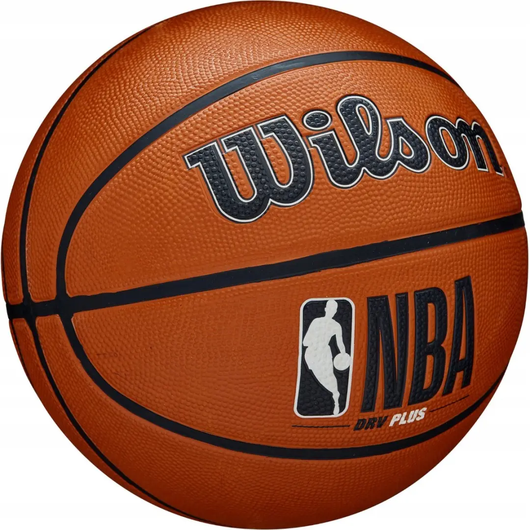 Wilson NBA DRV Plus Basketbal Maat 7 - Oranje/Zwart - afbeelding 6 van 6