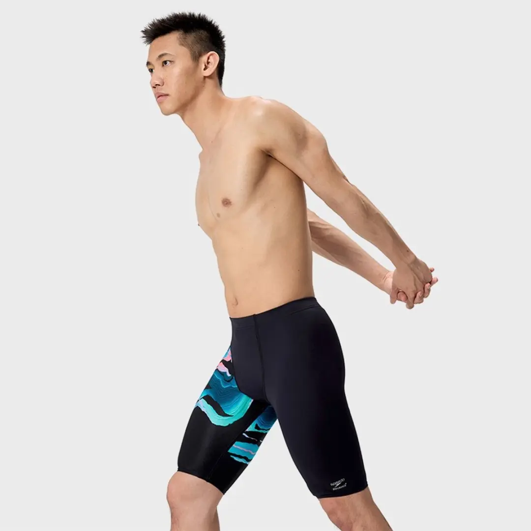 Speedo Heren Placement Jammer Printed II - XL - Zwart