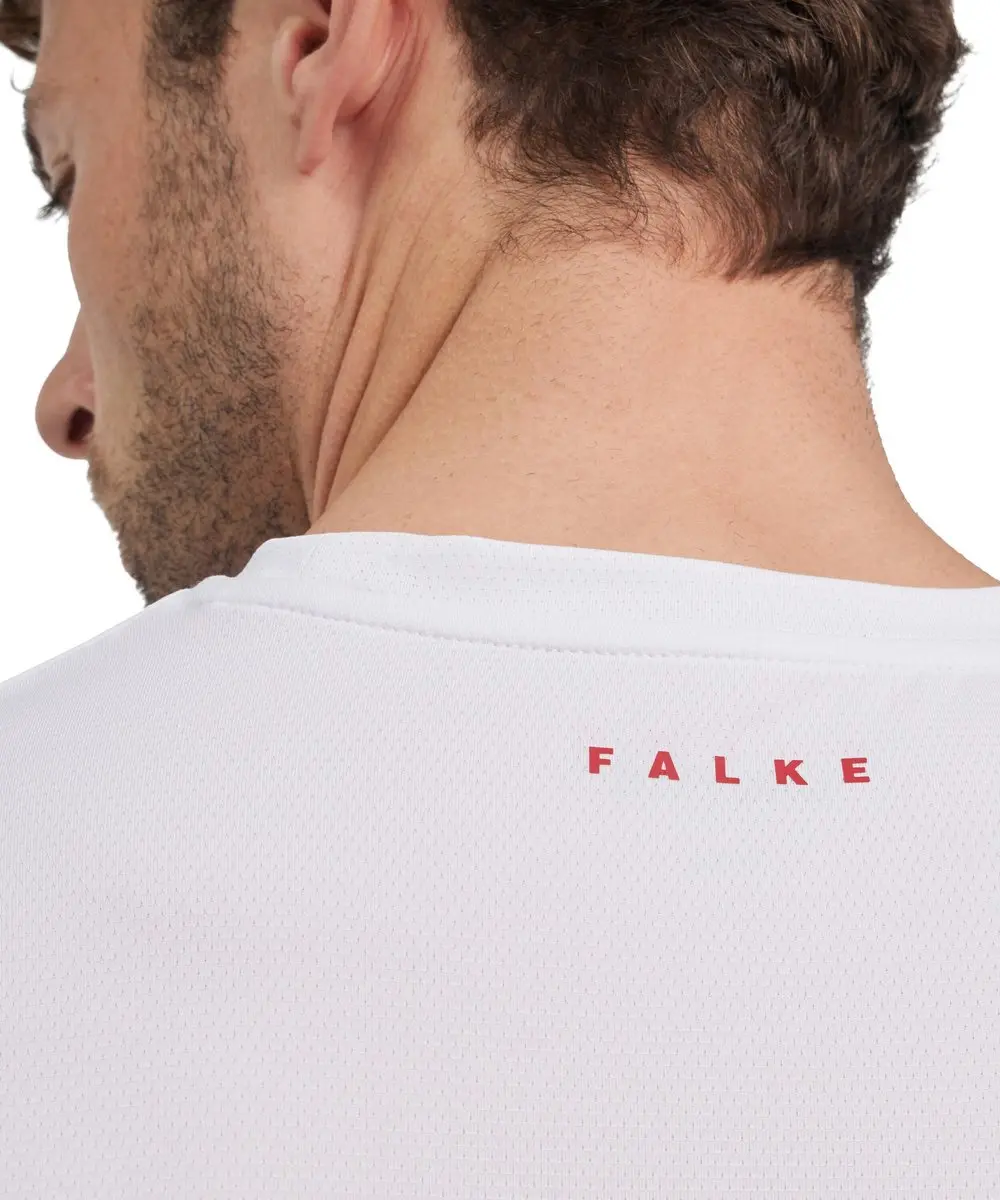 Falke Training Logo Shirt Heren - Wit - Maat L