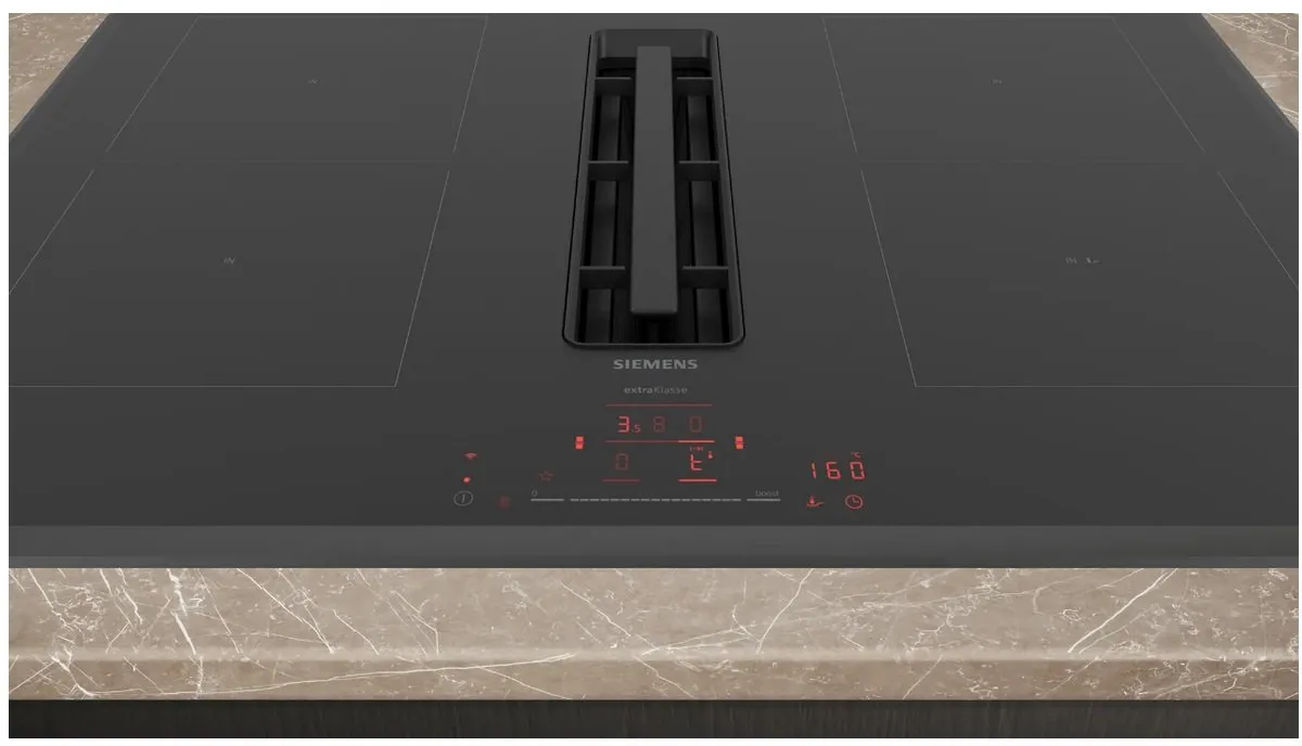 Siemens iQ700 EX851HJ26E Inductiekookplaat 80cm - Zwart/Roestvrijstaal
