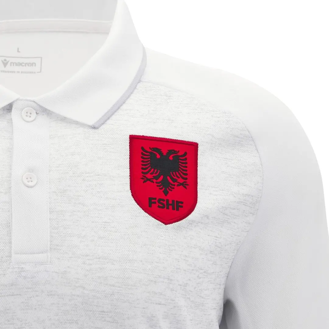 Macron Polo Albanië Travel 2024 - S - Wit
