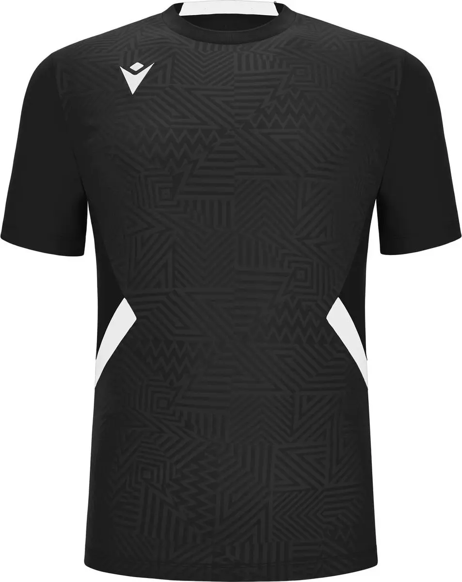 Macron Shedir Shirt Heren - Korte mouw - L - Zwart/Wit