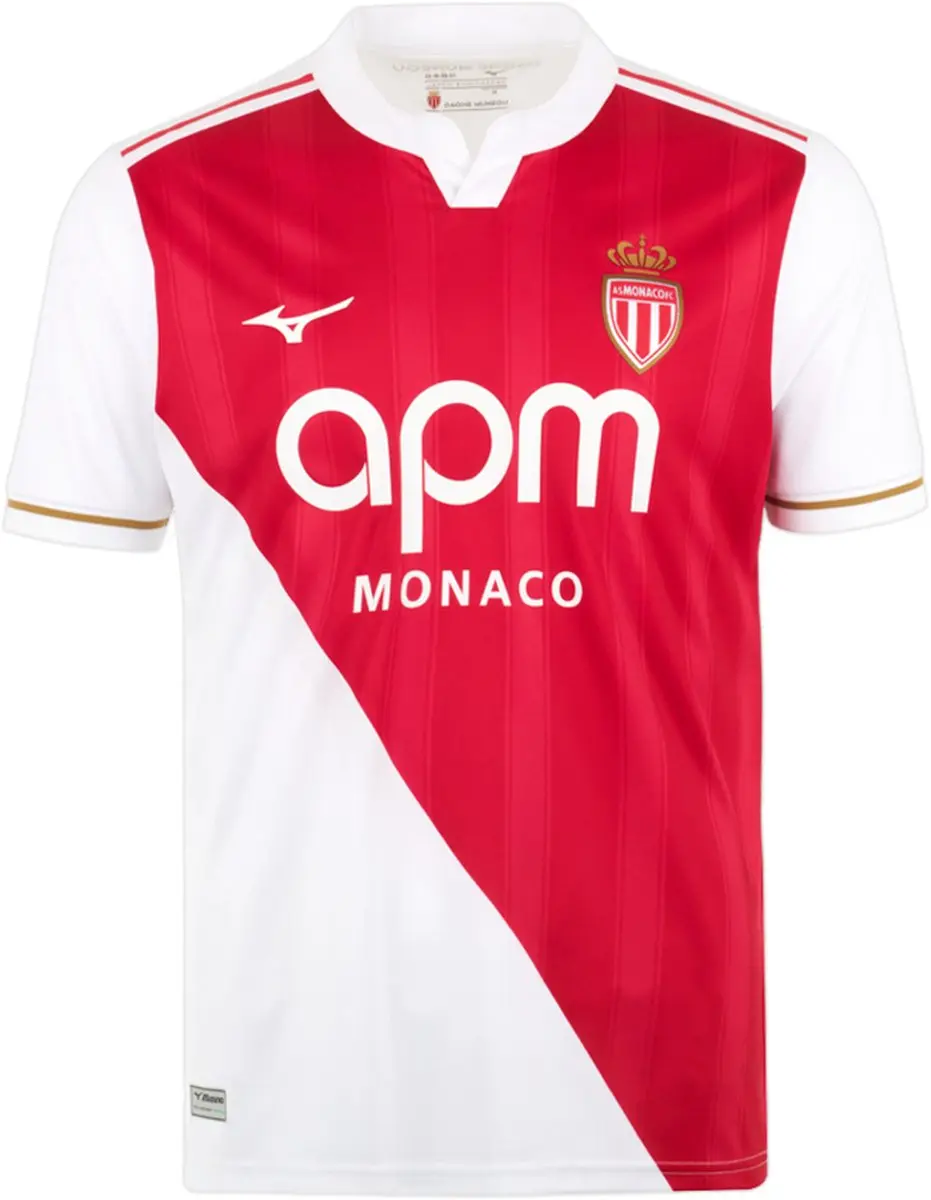 Mizuno Thuis Shirt Kind AS Monaco 2025/26