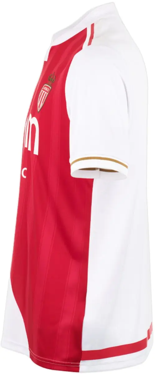 Mizuno Thuis Shirt Kind AS Monaco 2025/26 - 8 jaar - Tangorood