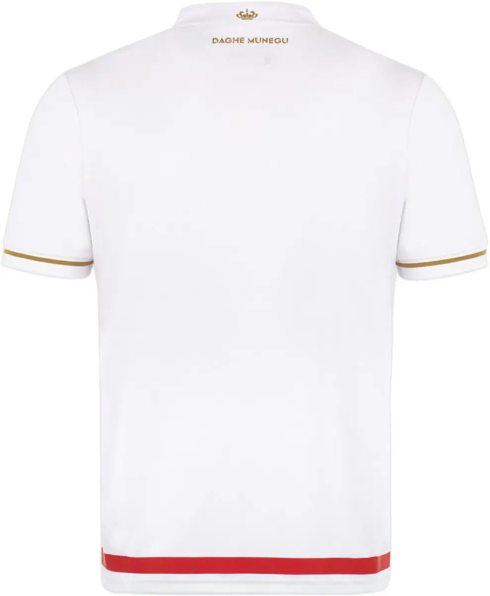 Mizuno Thuis Shirt Kind AS Monaco 2025/26 - 8 jaar - Tangorood