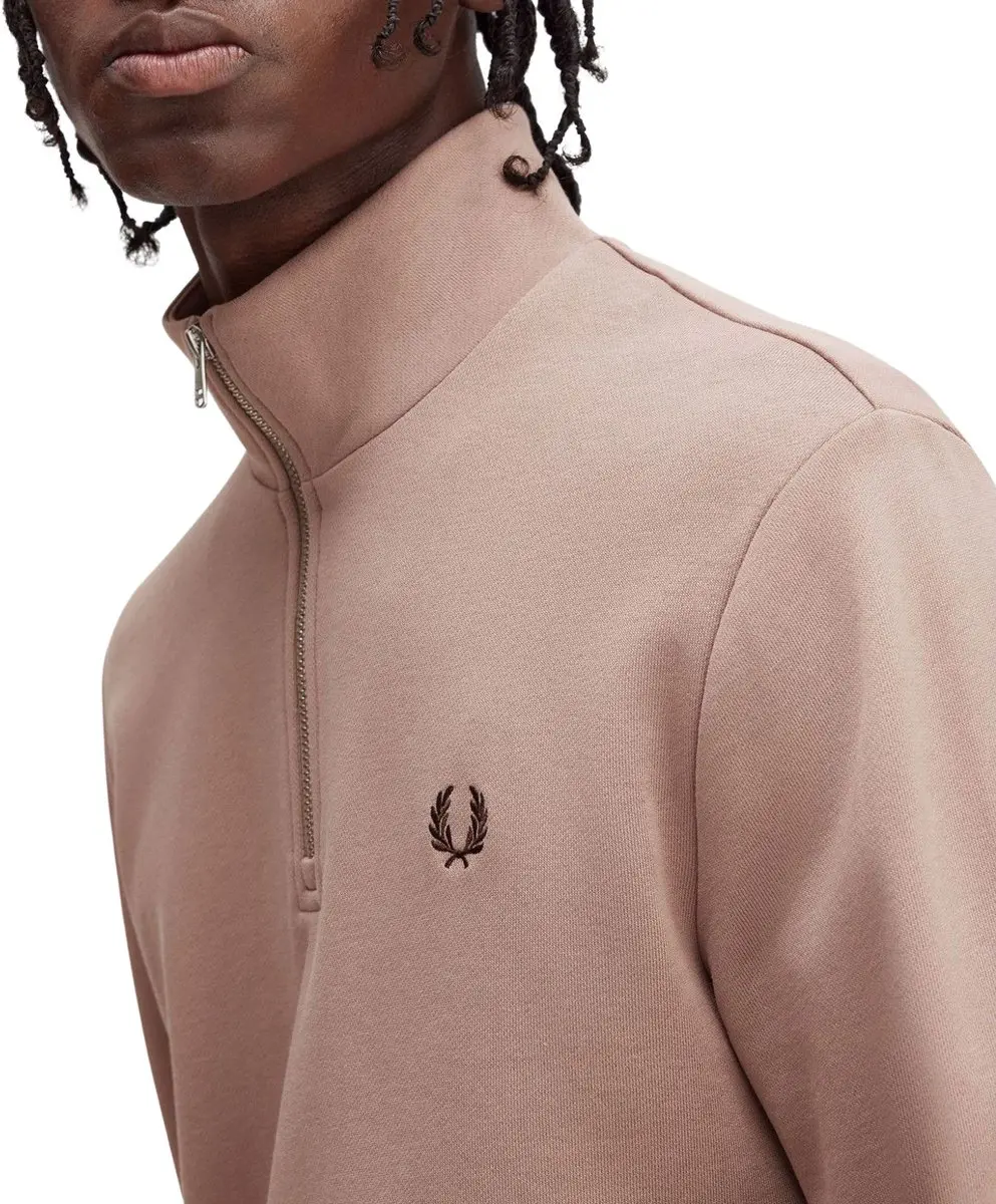 Fred Perry Half Zip Sweatshirt M3574-S52 - Roze