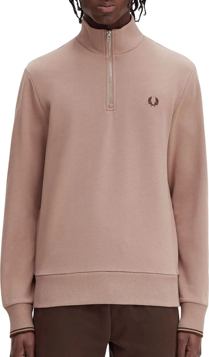 Fred Perry Half Zip Sweatshirt M3574-S52 - Roze