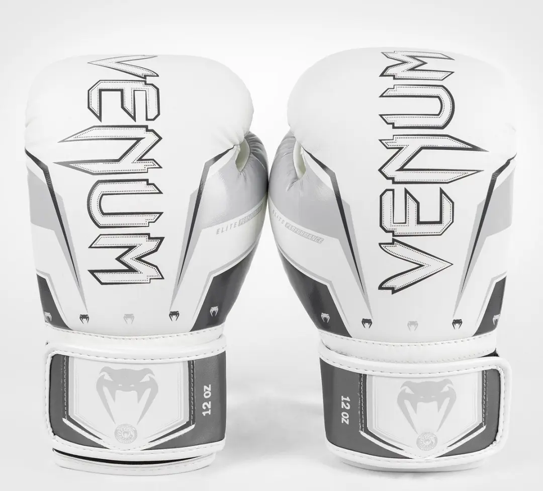 Venum Elite Evo Bokshandschoenen 16 oz - Wit/Grijs