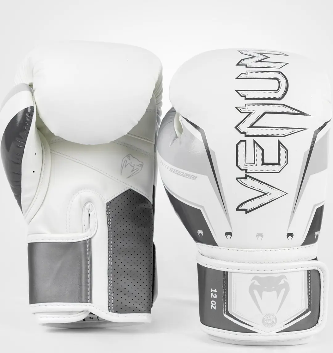 Venum Elite Evo Bokshandschoenen 16 oz - Wit/Grijs