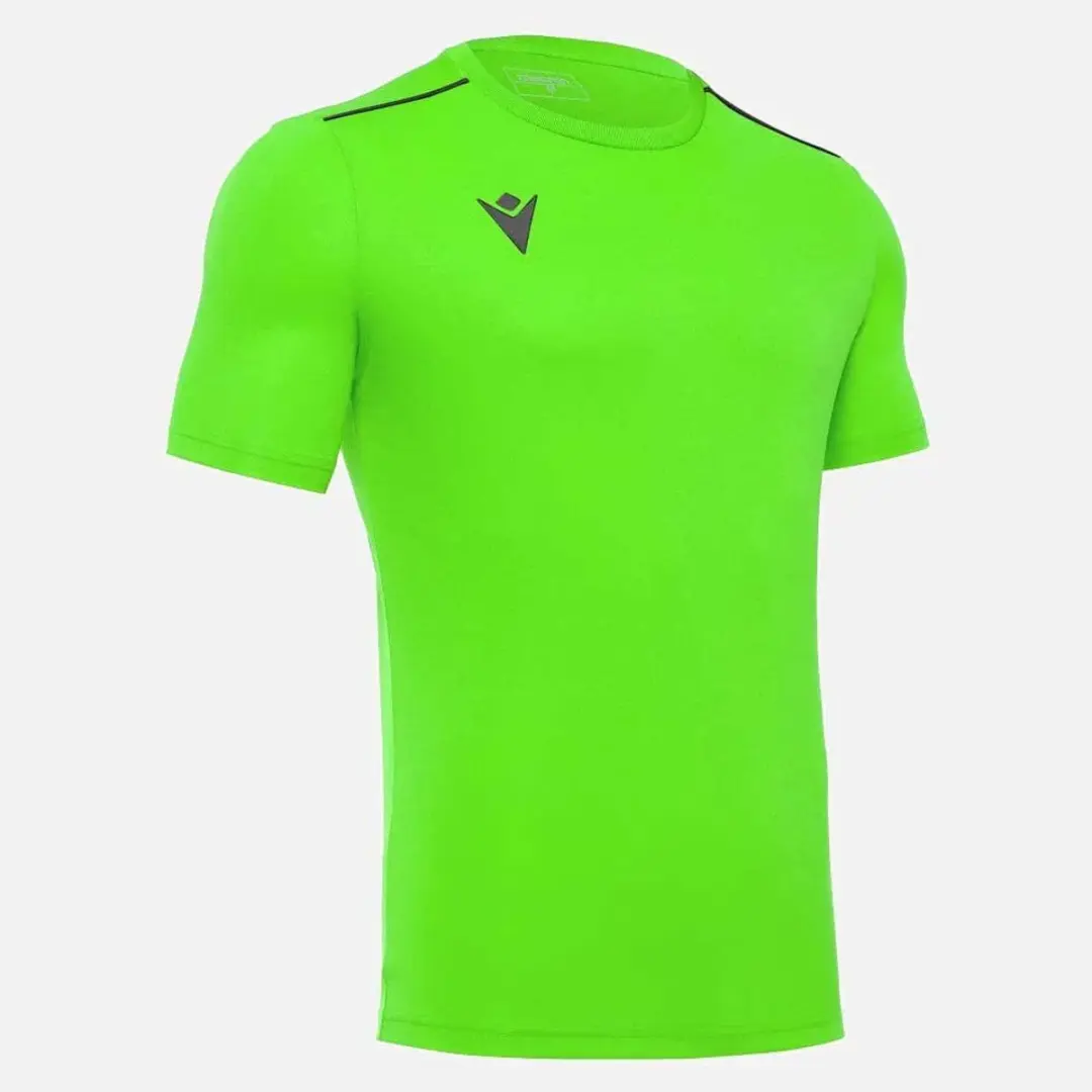 Macron Rigel Hero Shirt Korte Mouw Kinderen - 164 - Fluogroen