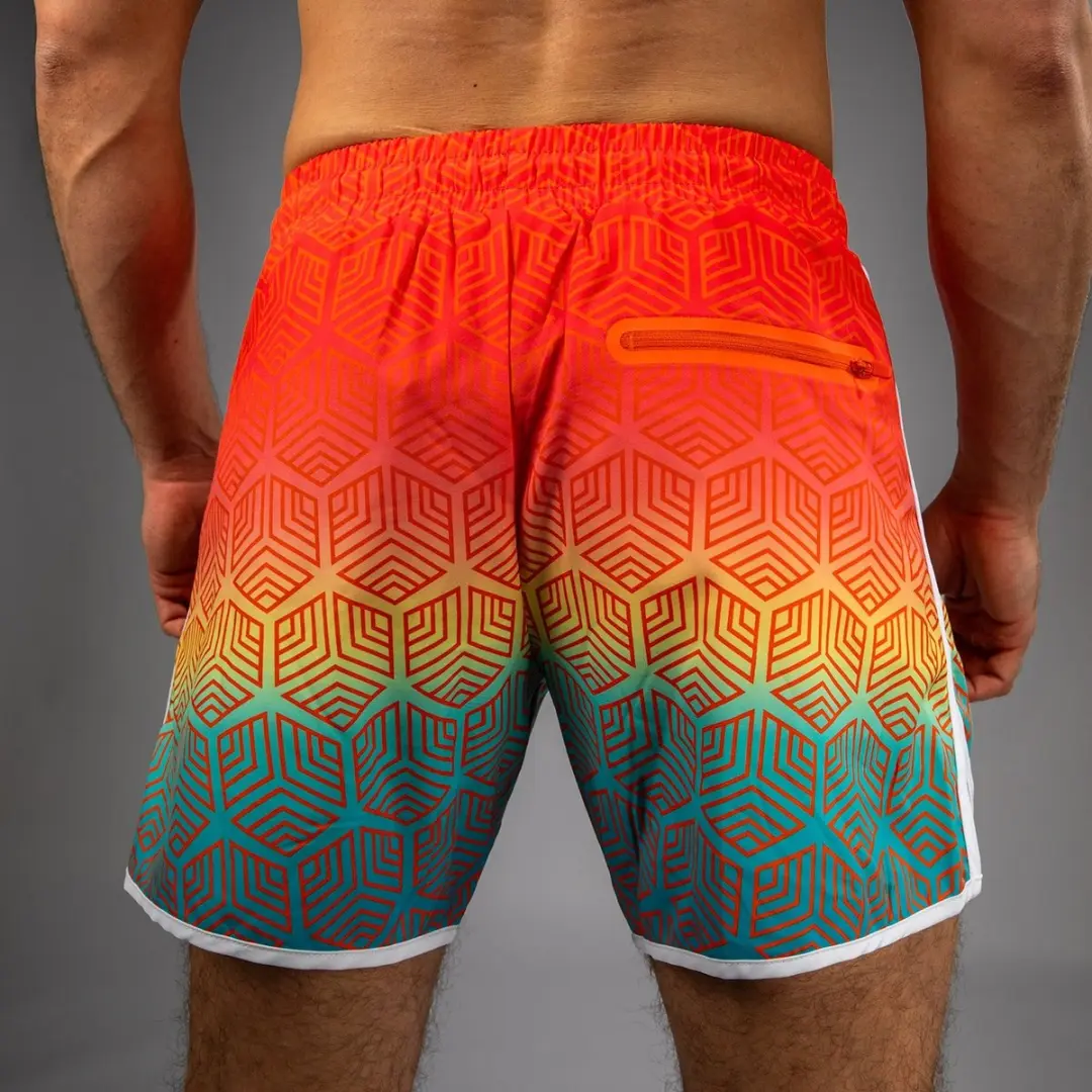 Venum Octane Board Shorts - Sunset Orange Sky Blue S