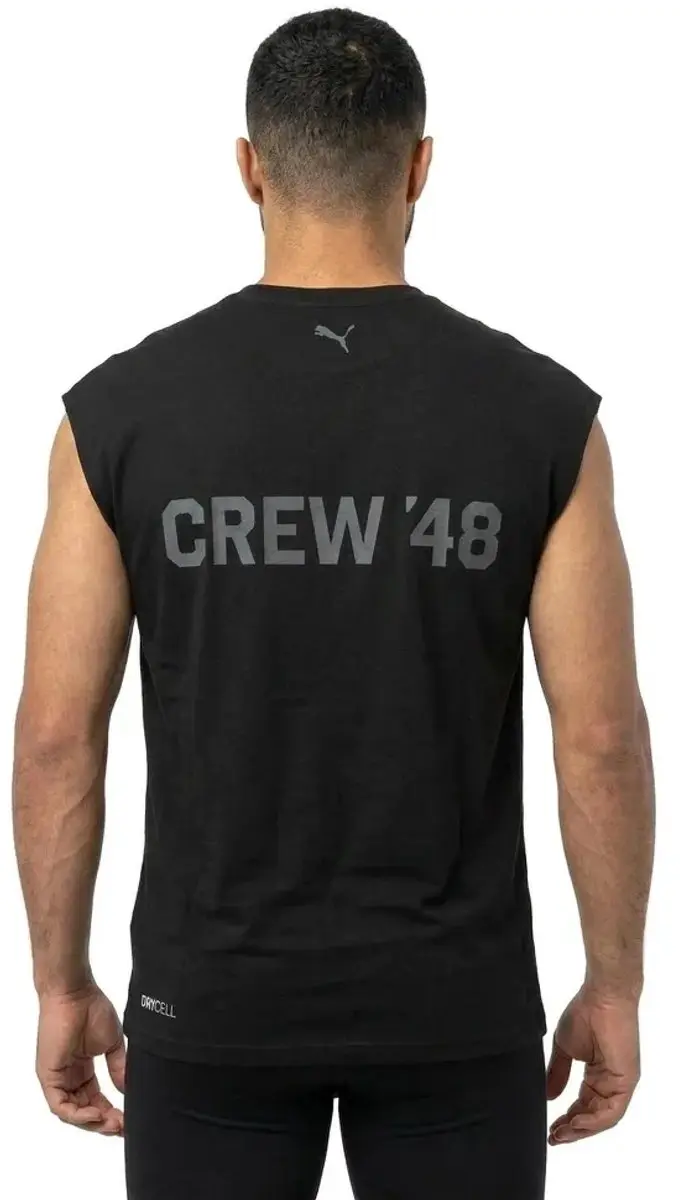 PUMA Cutoff Mouwloos T-shirt - L - Zwart