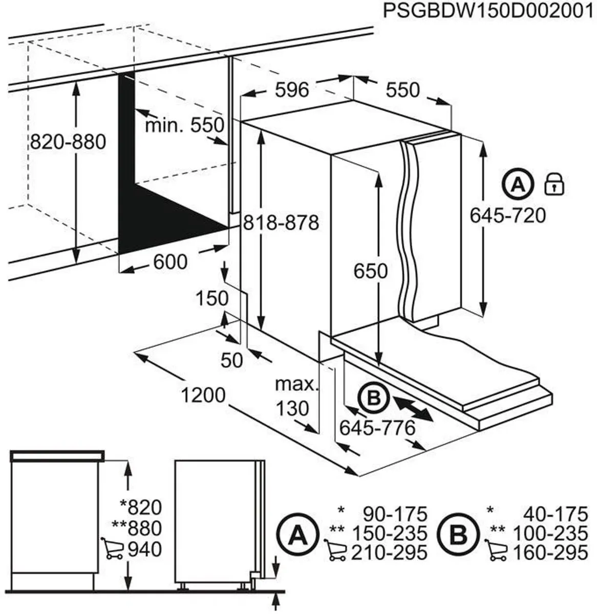 AEG FSB52617Z Inbouwvaatwasser 13 Couverts - 6000 Serie