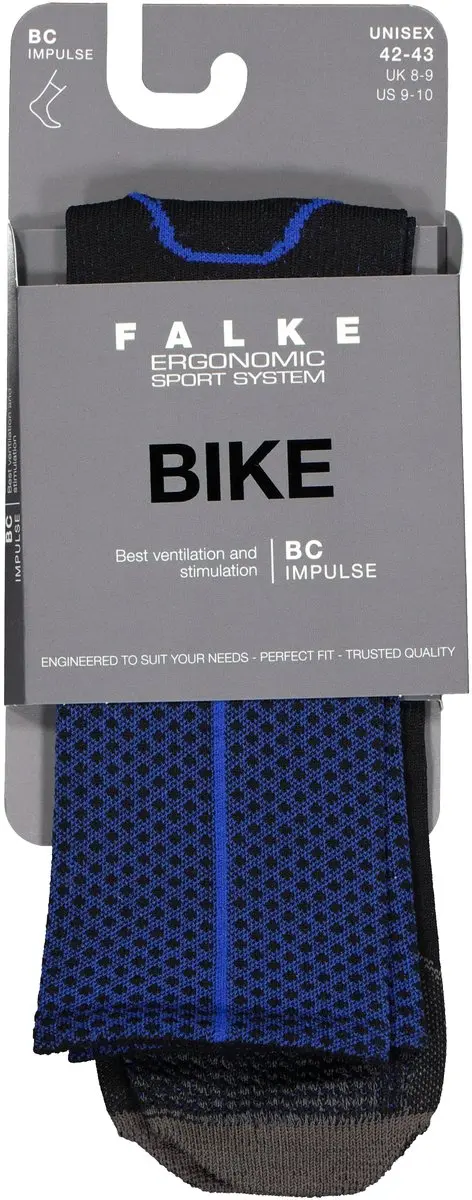 Falke BC Impulse Fietssokken - Zwart-Blauw
