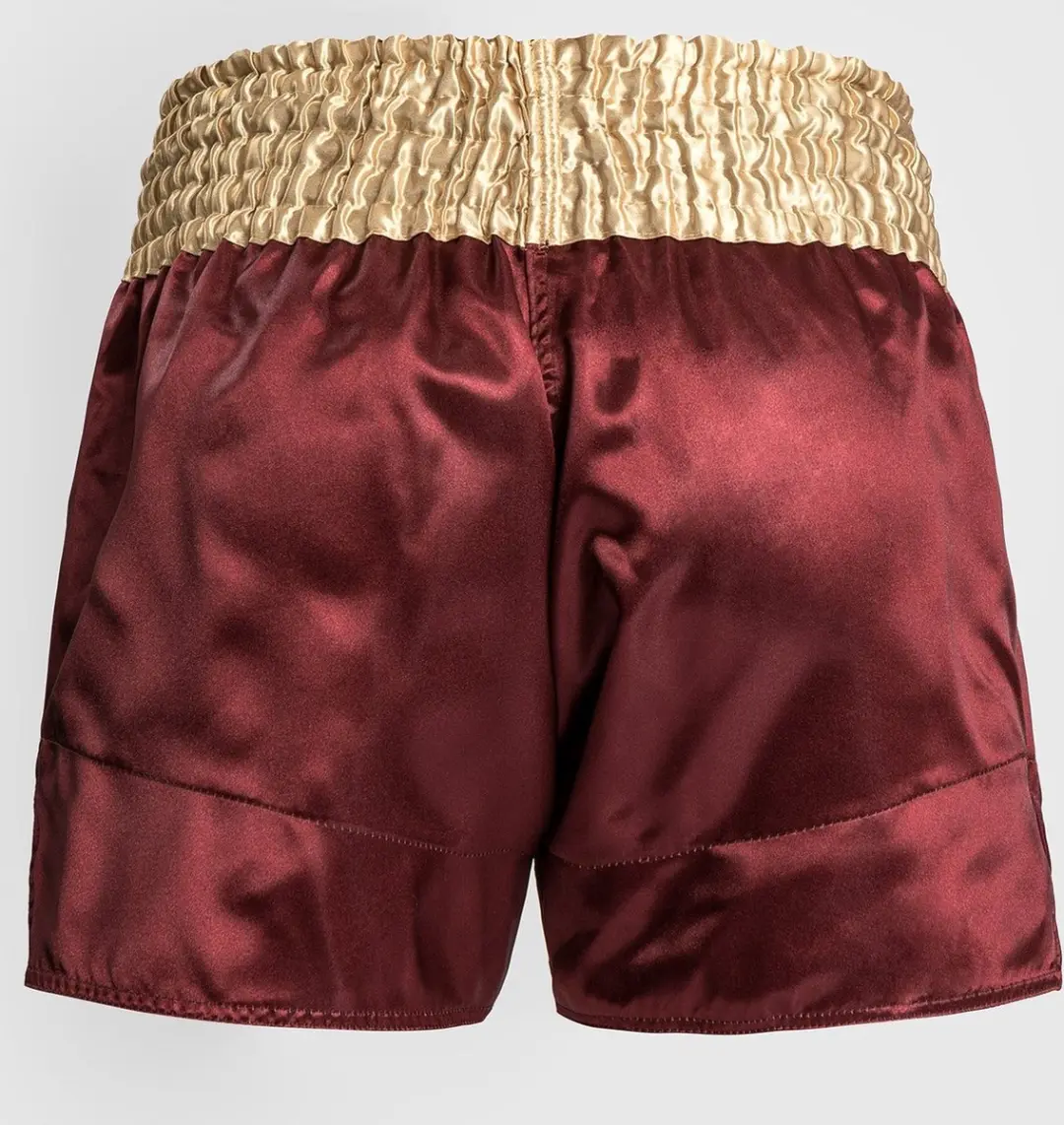 Venum Classic Muay Thai Shorts L - Bordeaux/Goud/Wit
