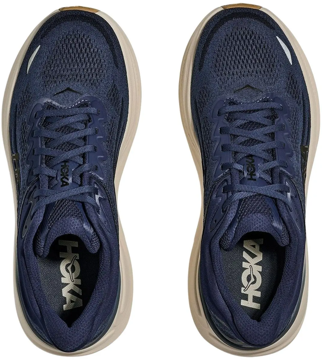 Hoka Bondi 9 Hardloopschoenen Heren - 42 2/3 - Donkerblauw/Zwart