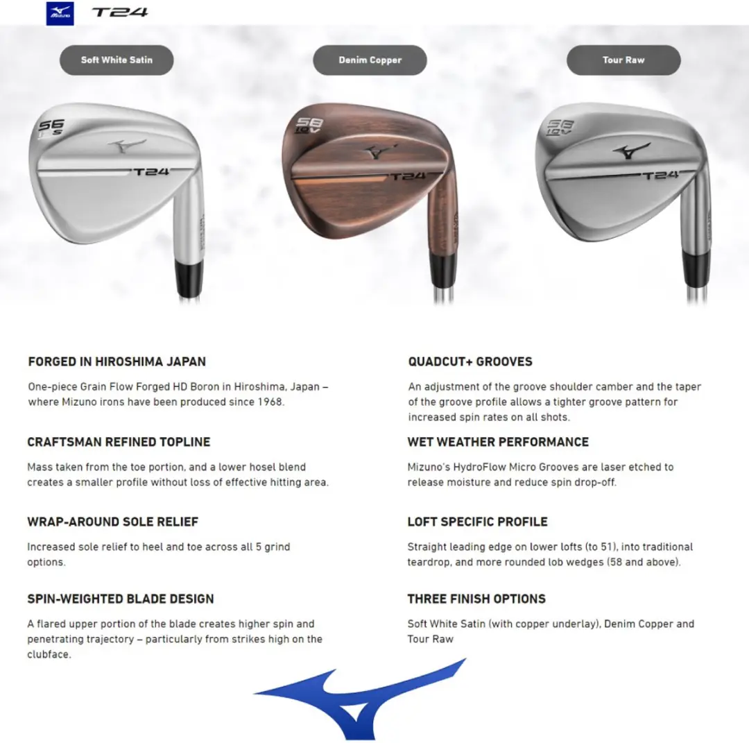 Mizuno T24 Copper Wedge 2024 - Rechtshandig 56°