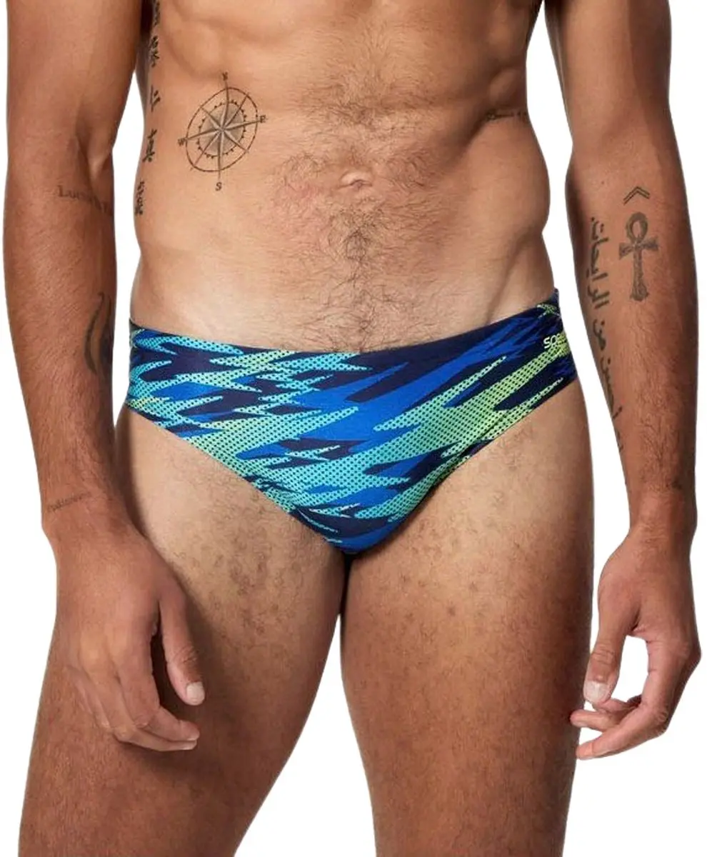Speedo Printed Hyperboom Splice Brief Zwemslip Heren