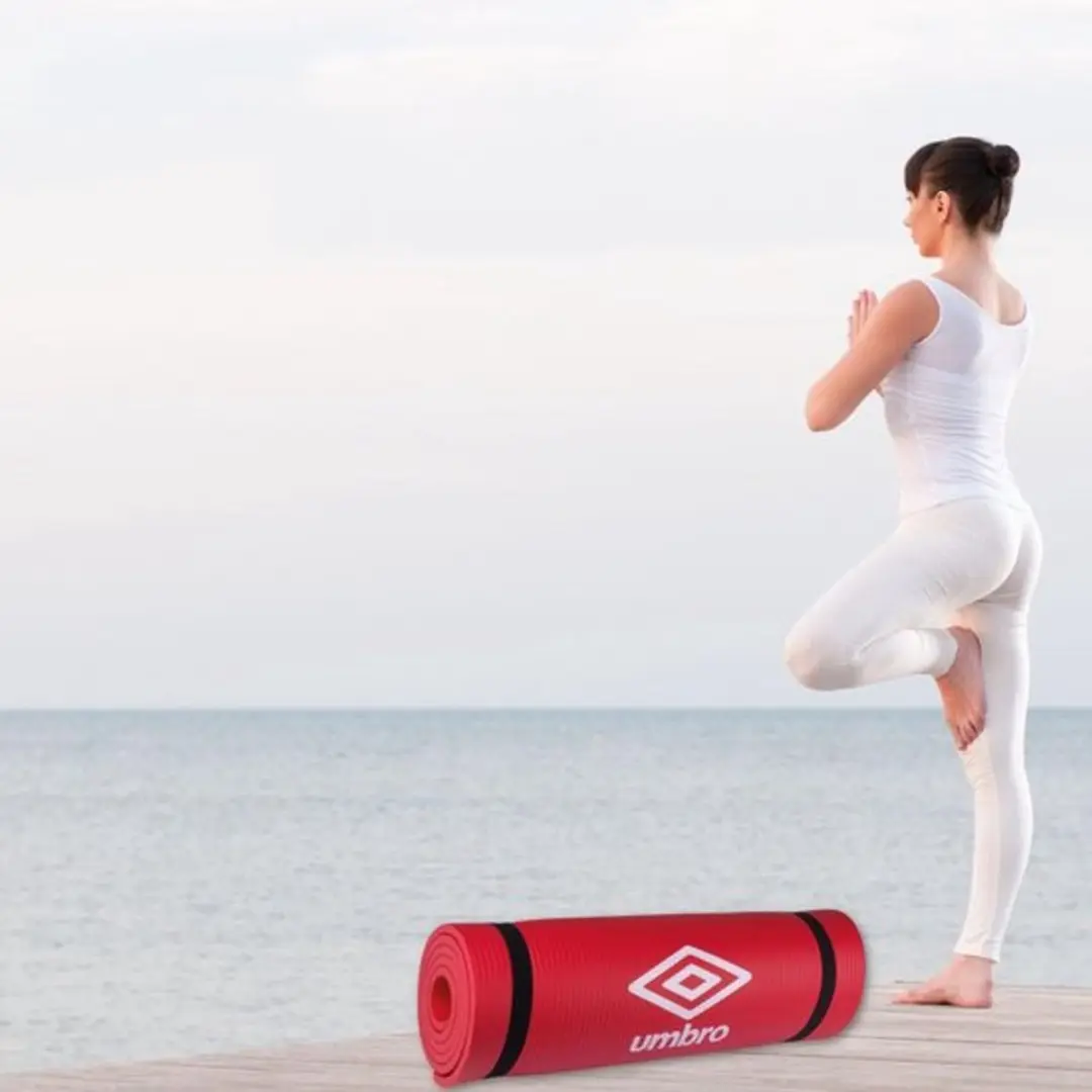 Umbro Yoga Mat 190x58cm - 1cm - Rood - afbeelding 6 van 6
