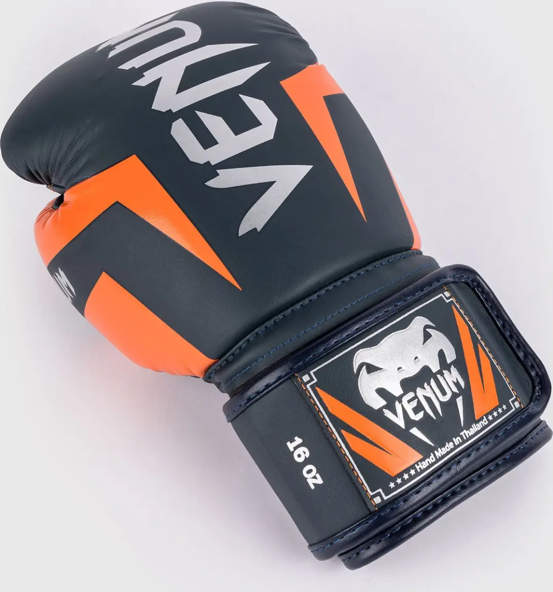 Venum Elite (Kick)Bokshandschoenen 10 oz - Navy/Zilver/Oranje