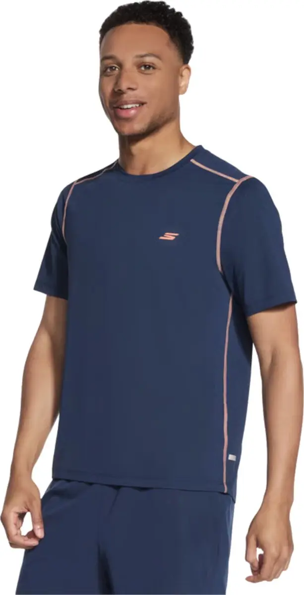Skechers Go Dri All Day Tee - XL - Marineblauw