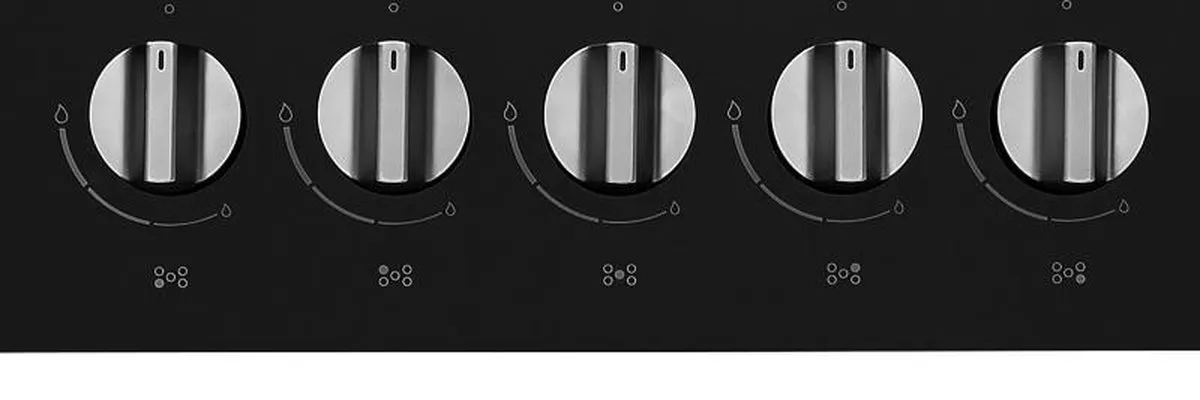ETNA KGG673ZTA - Inbouw gaskookplaat - Zwart glas