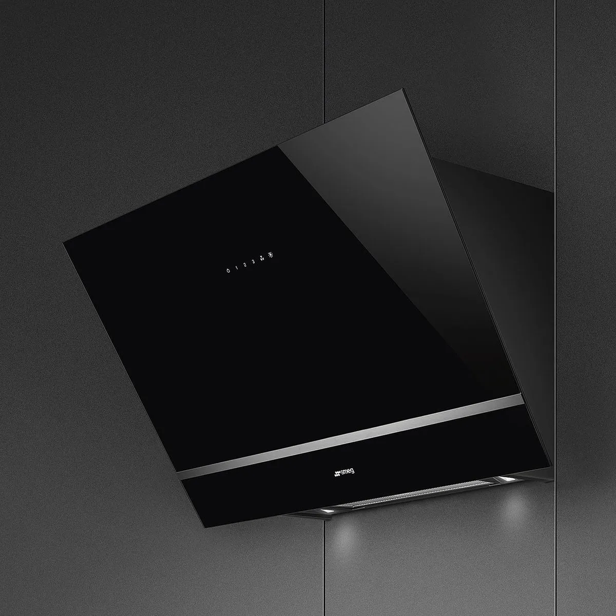 Smeg KV28N Afzuigkap Wandkap - 666 m³/uur - Zwart