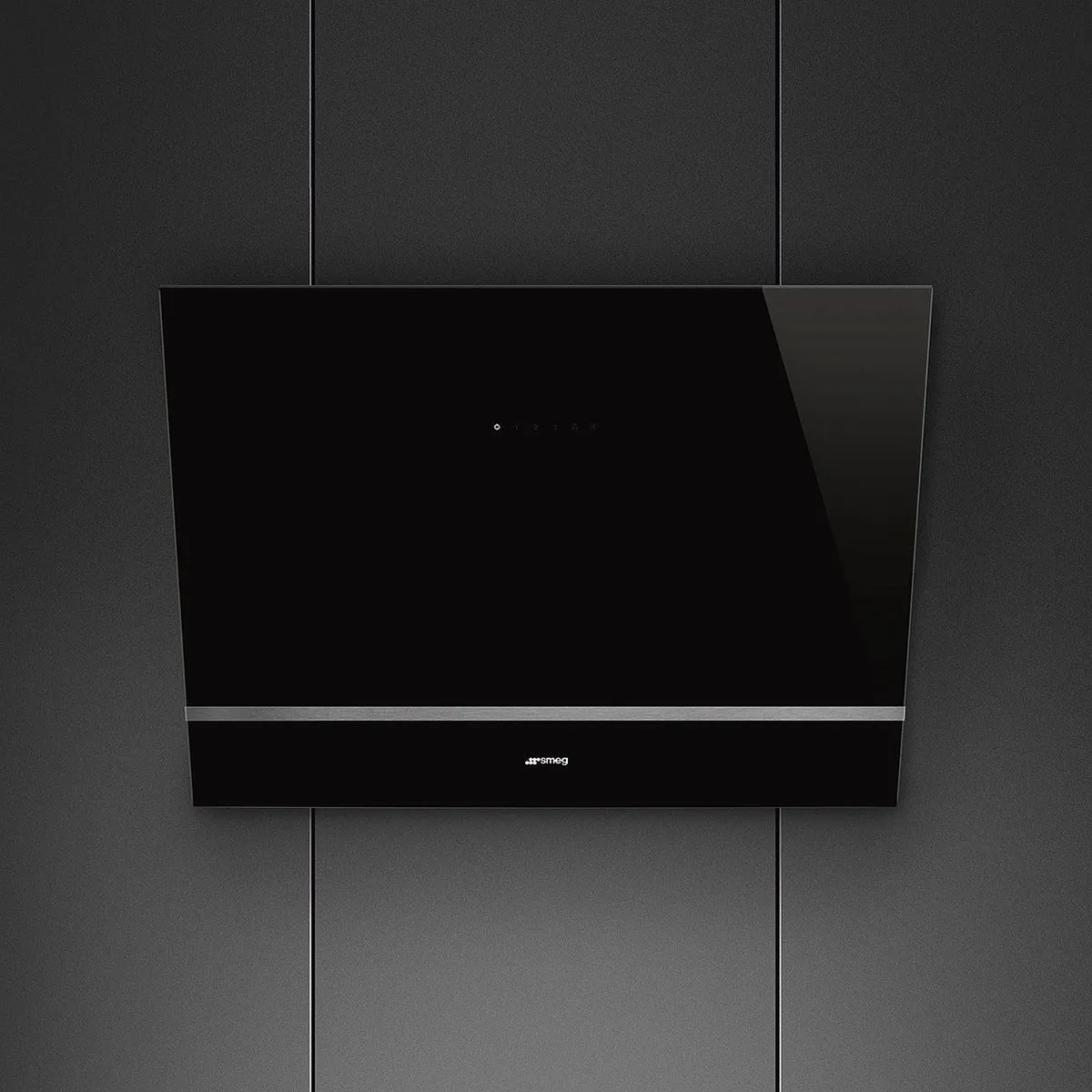 Smeg KV28N Afzuigkap Wandkap - 666 m³/uur - Zwart