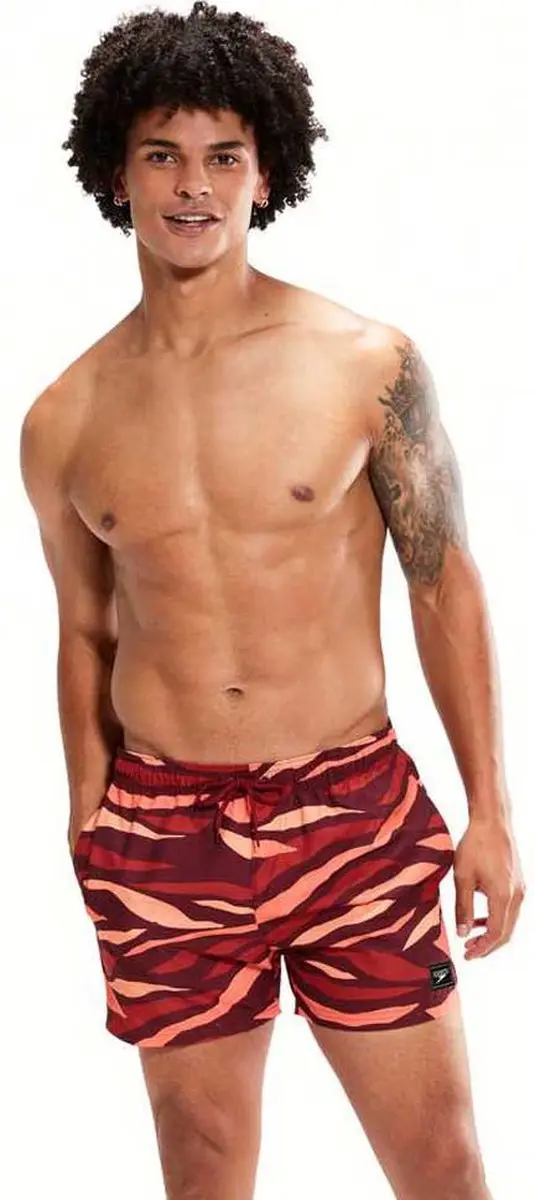 Speedo Printed Leisure Zwembroek - XL - Rood